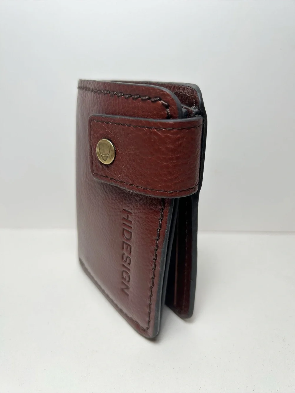 Hidesign Bose W2 Men's Genuine Brown Leather Wallet, Rebels Collection, EUC